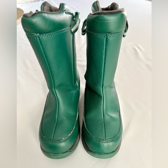 Boy/Girl Kids Lands’ End Green Garçon Snowboots - Picture 3 of 8